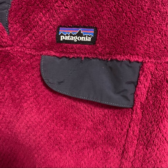 Patagonia Magenta Snap T Pullover Size L 12 Kids Sweatshirt Jacket - Picture 3 of 6
